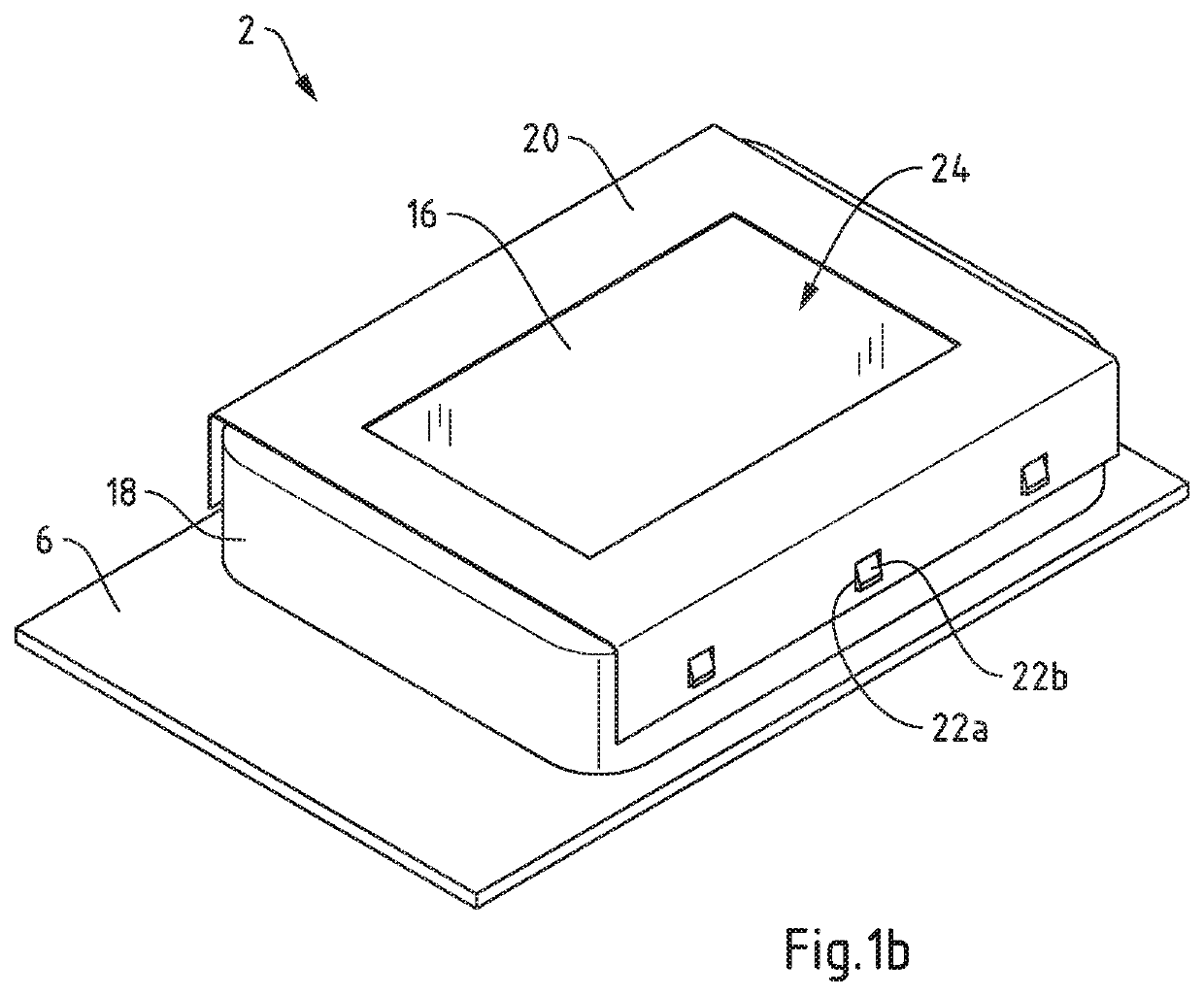 Lighting device with transparent stabilizer element