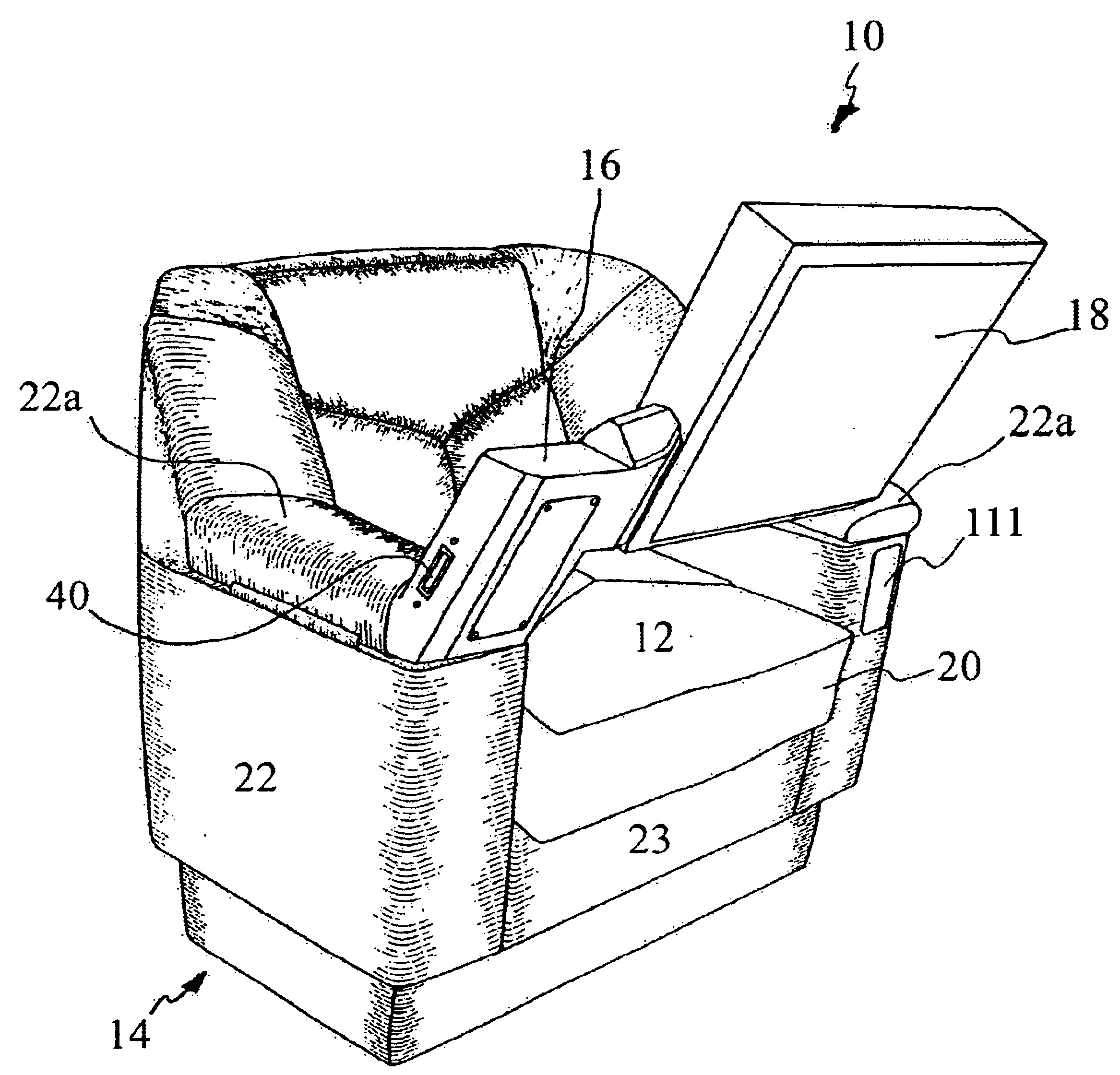 Ergonomic gaming machine