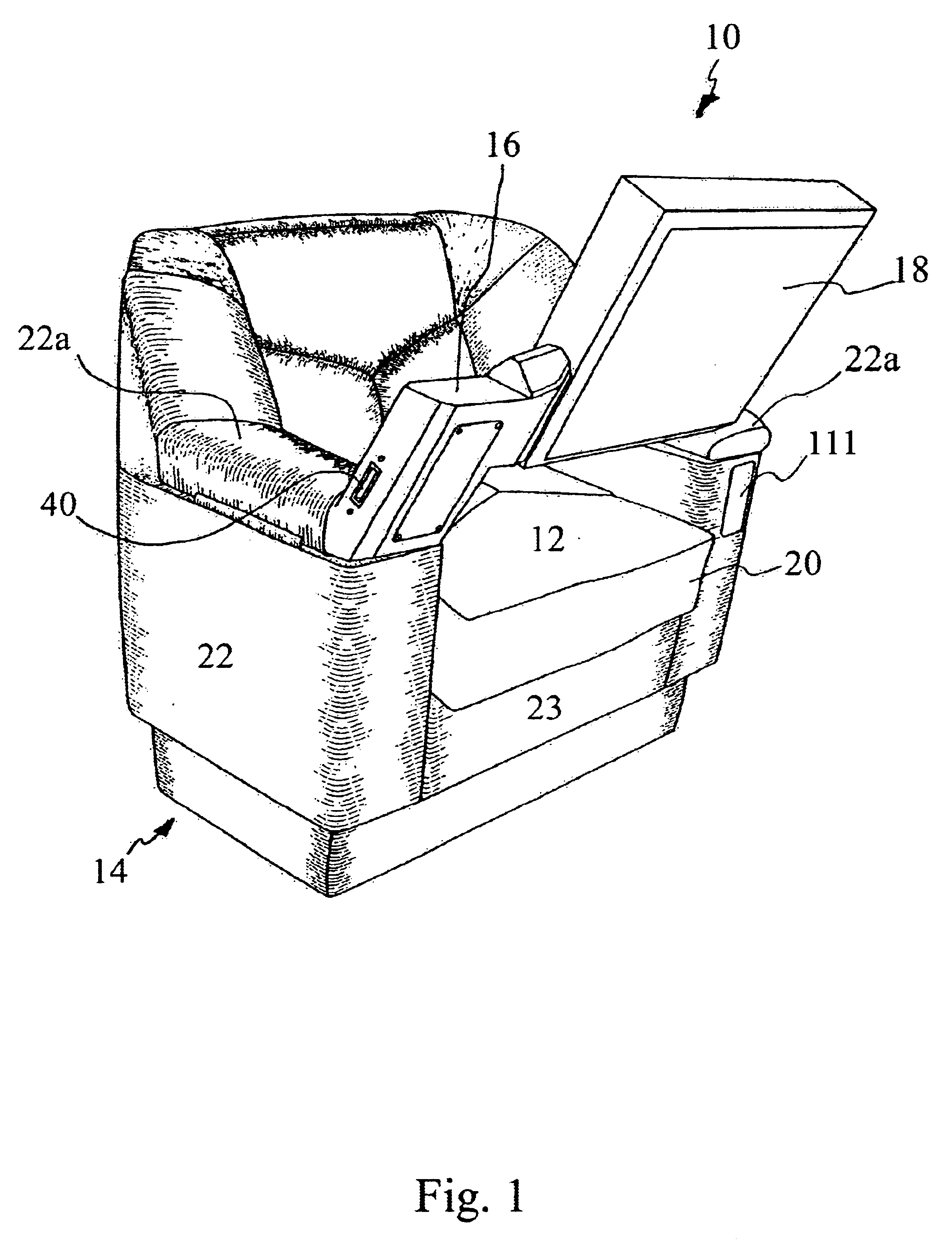 Ergonomic gaming machine