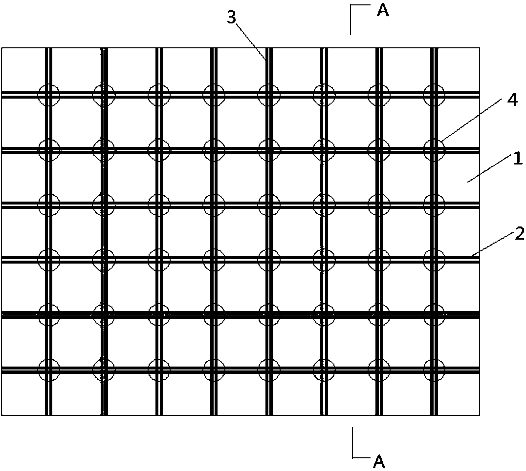 Glass fiber geogrid for reinforced roadbed and its manufacturing method