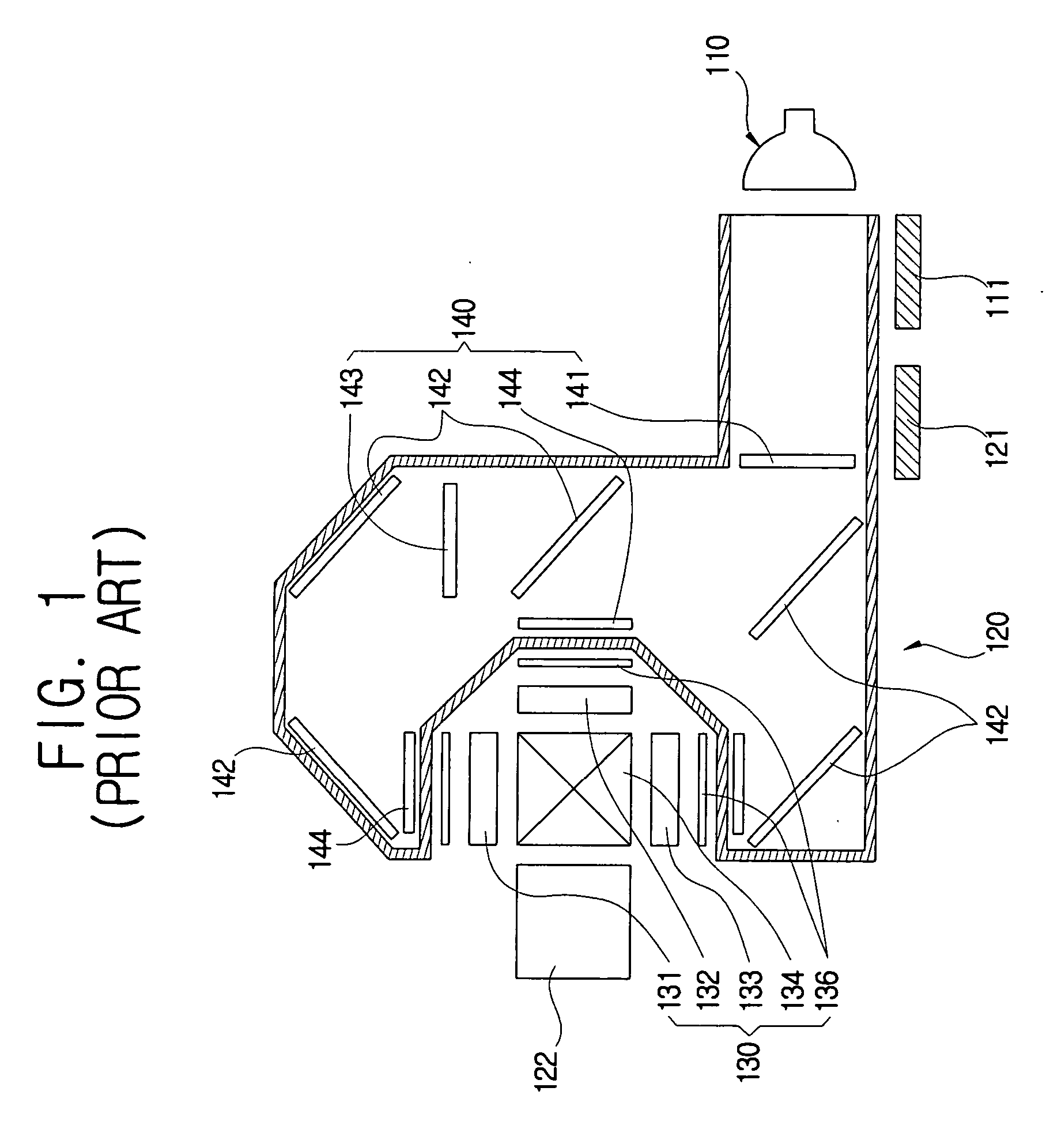 Projector having improved structure for cooling optical system