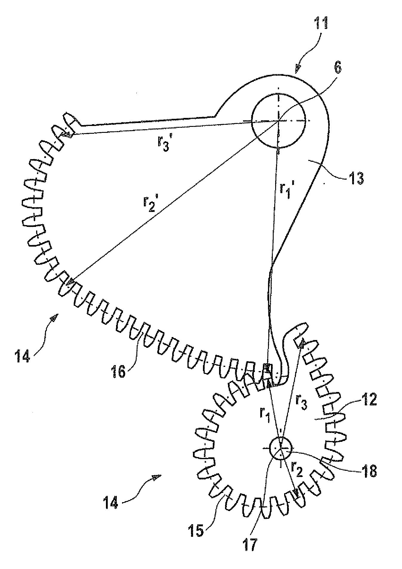 Transmission System and Exhaust Gas Turbocharger