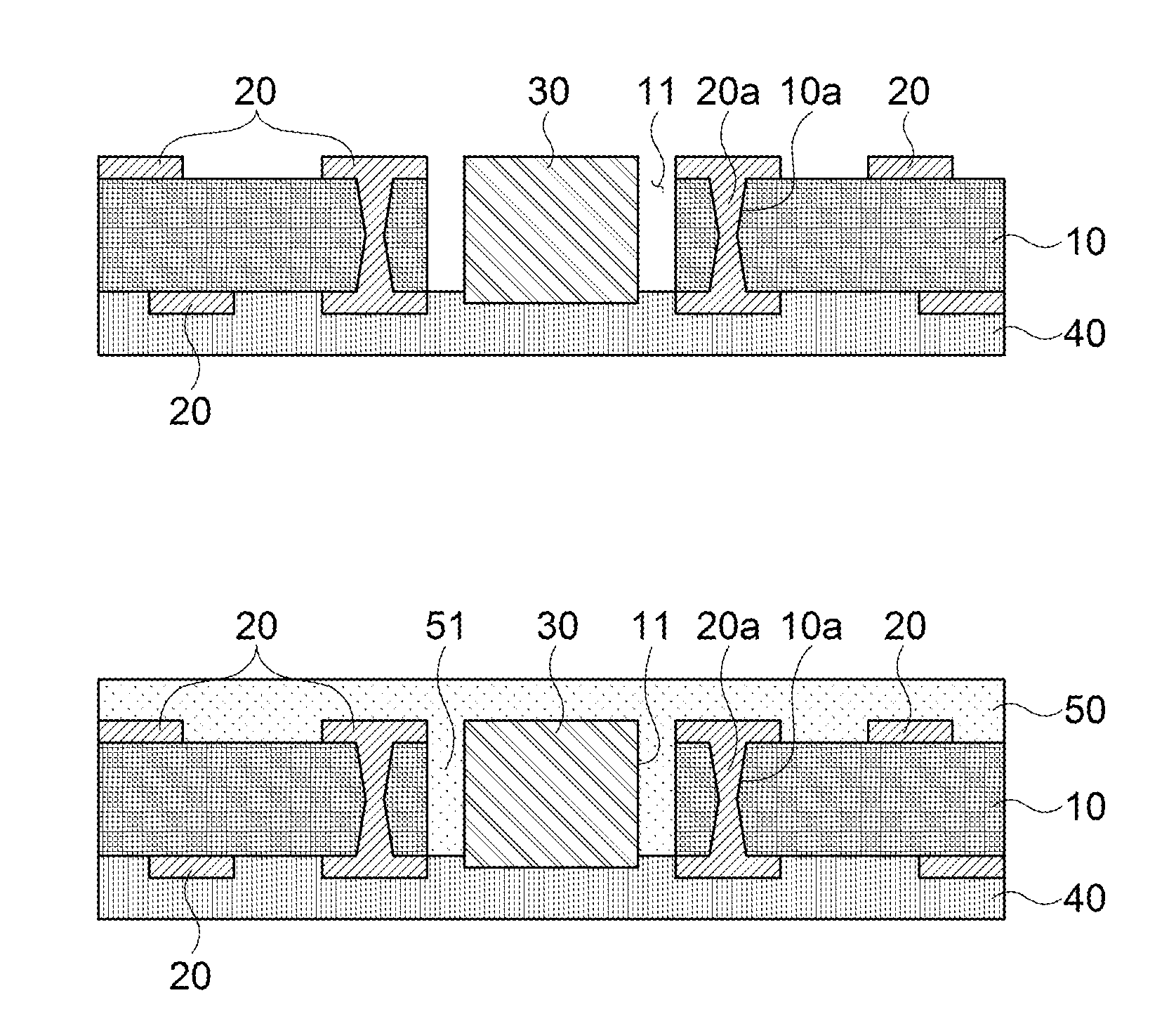 Method for manufacturing electronic component embedding substrate and electronic component embedding substrate