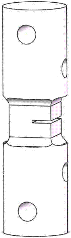 Loading device and loading method for three-dimensional compound type crack growth test