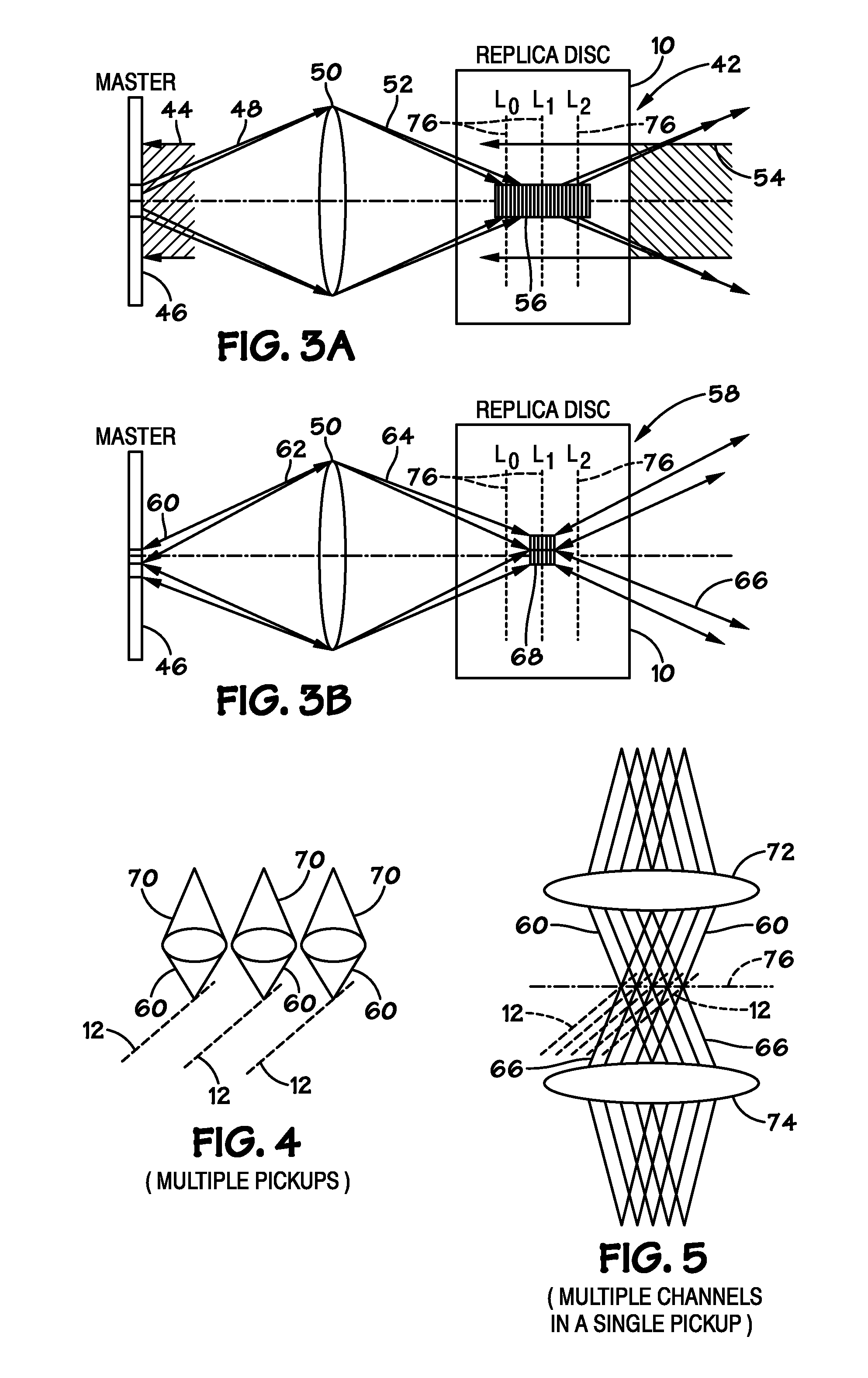 Servoing system for master with parallel tracks in a holographic replication system