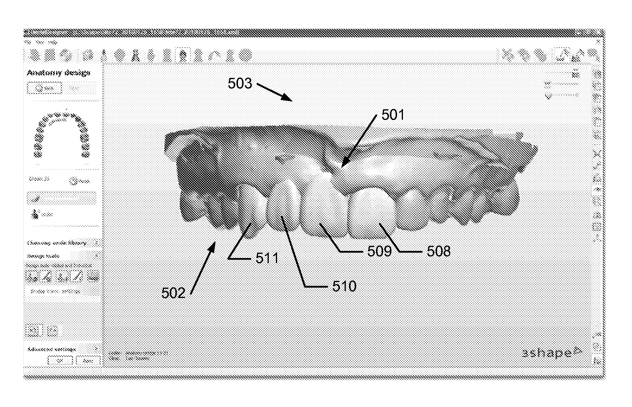 Method of composing and designing a set of teeth