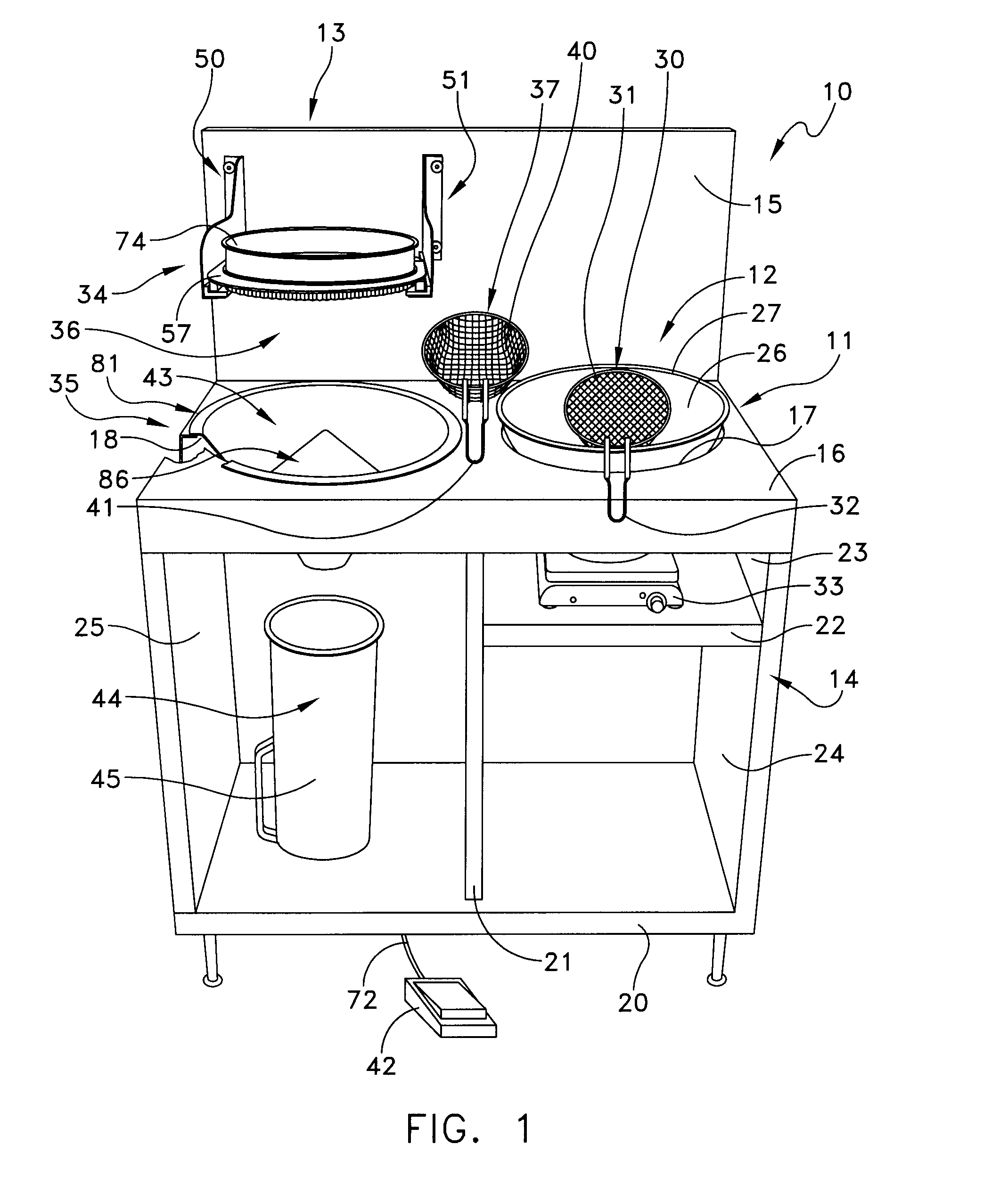 Apparatus for coating an item with a dry particulate material