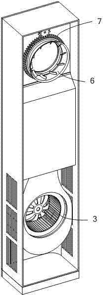 Air conditioner with rotating air outlet structure