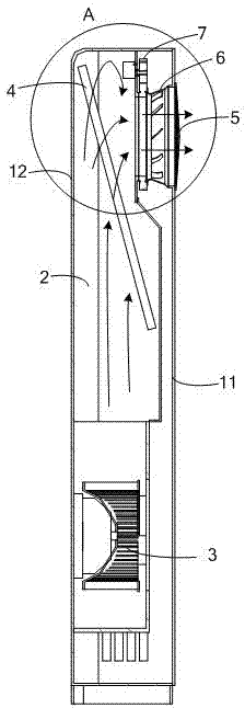 Air conditioner with rotating air outlet structure