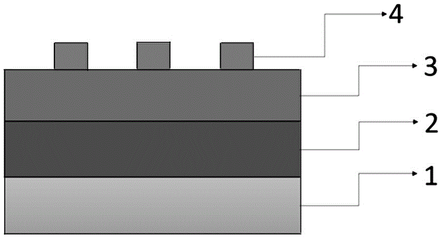 Organic electrode resistive random access memory and preparation method thereof