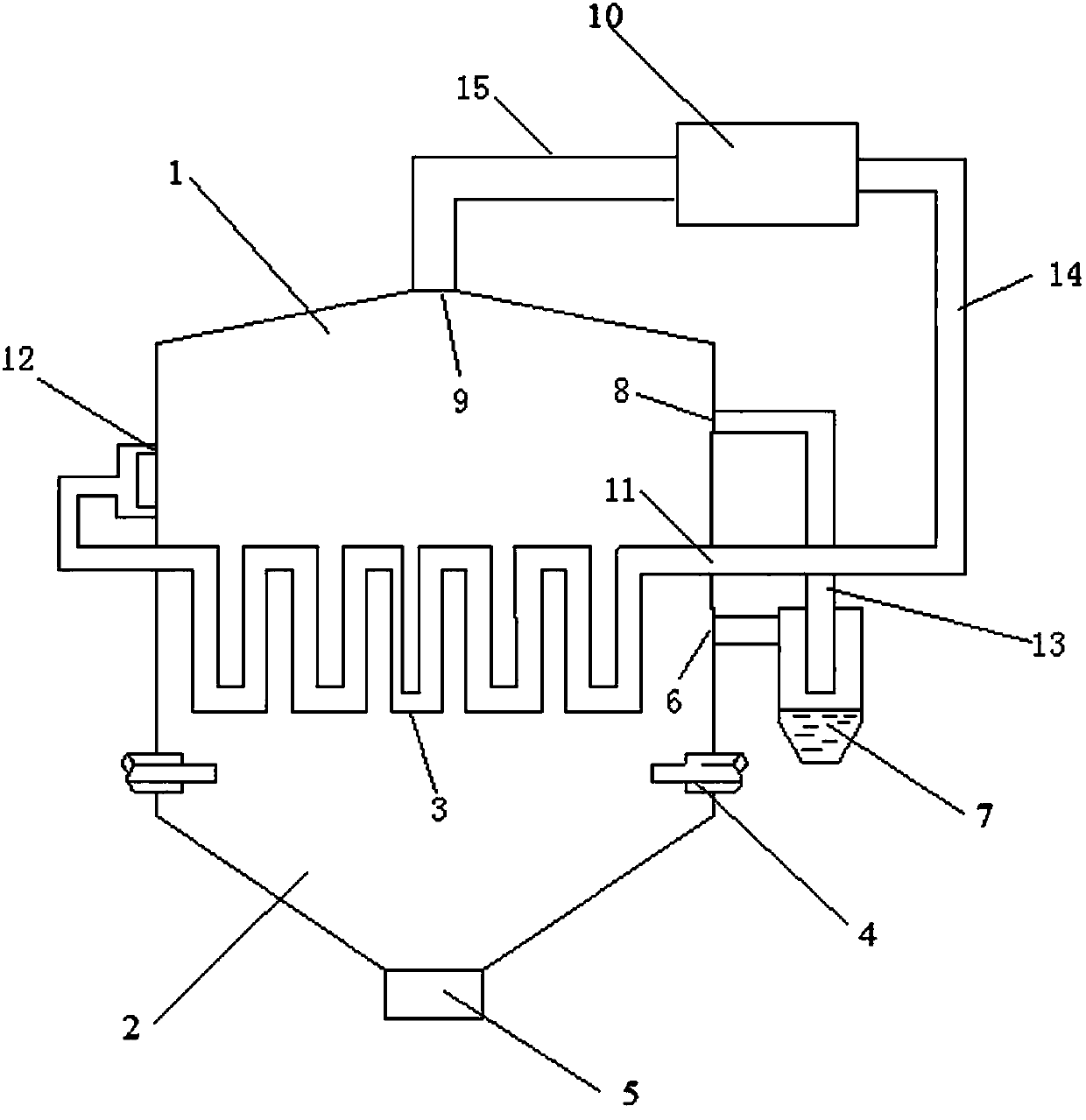 A device and preparation method for producing combustible gas by pyrolyzing carbon black from tires