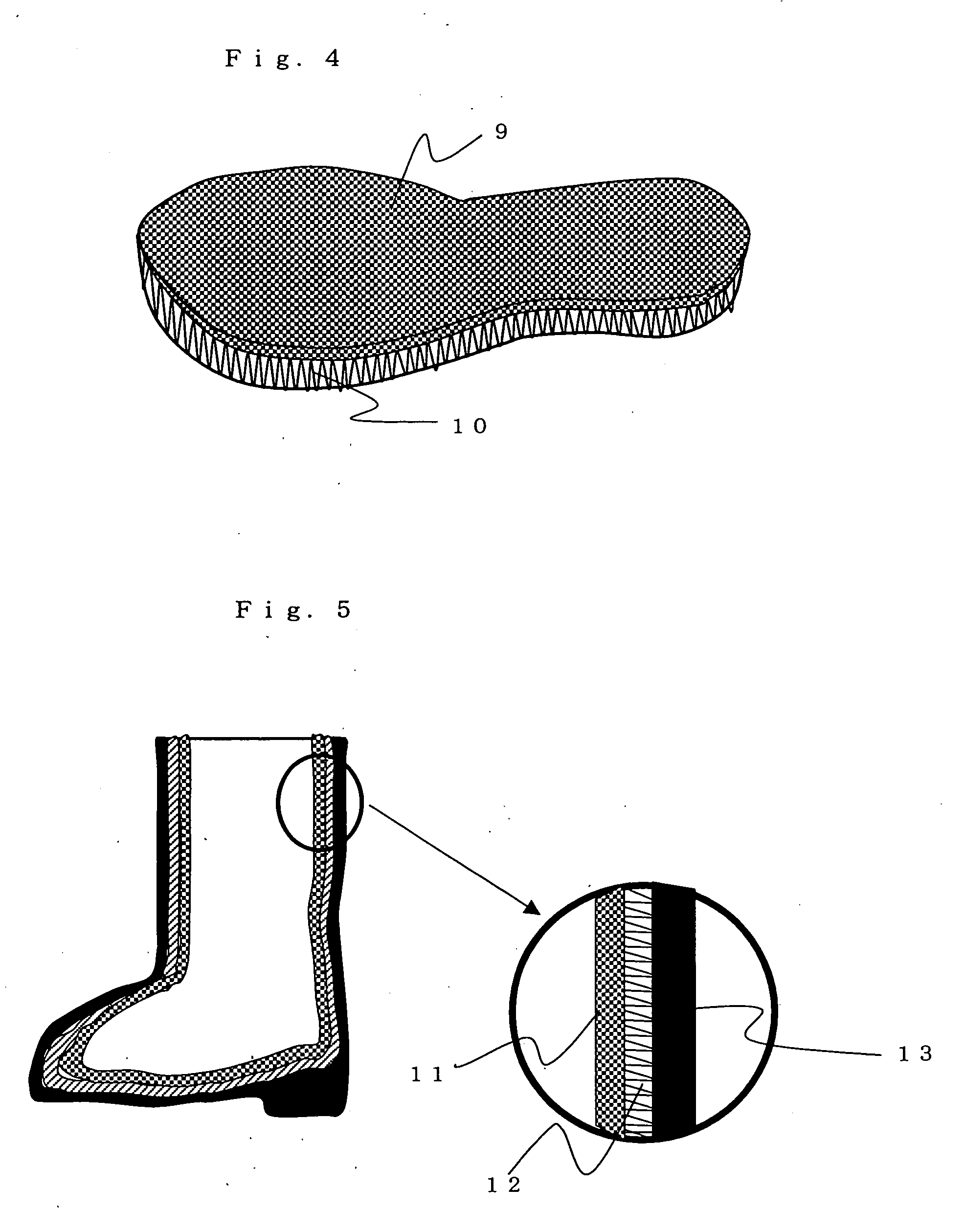 Internal Material of Sole, Shoe Insole and Boot