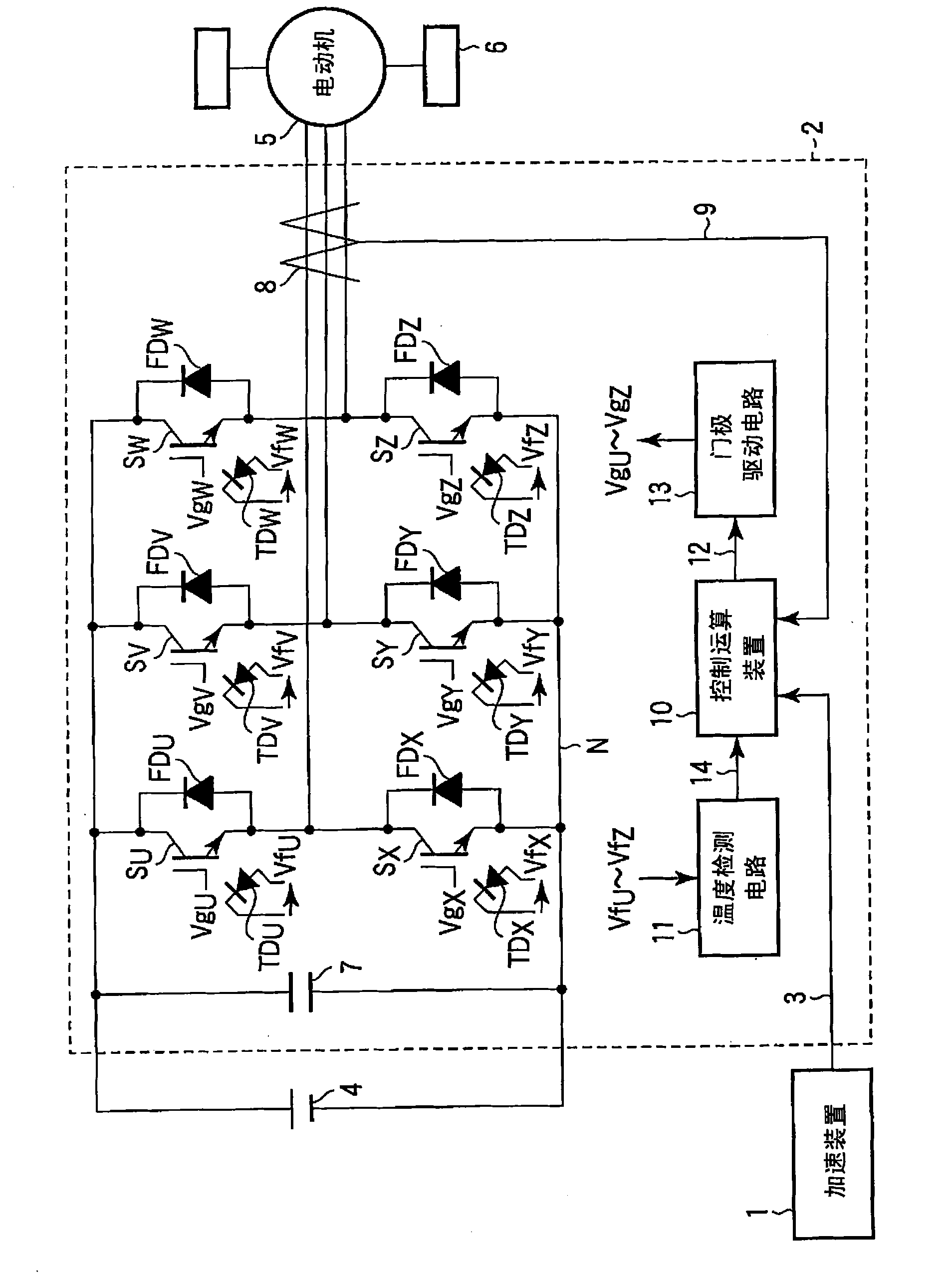 Temperature detecting circuit