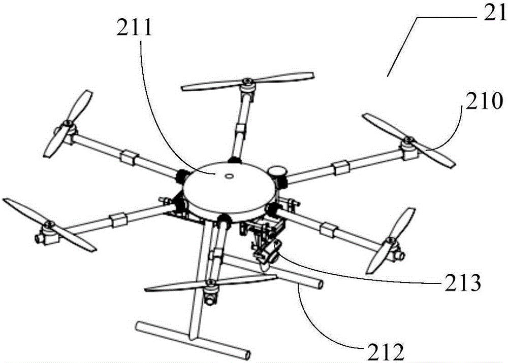 Remote control system for falling pulley of electric transmission line