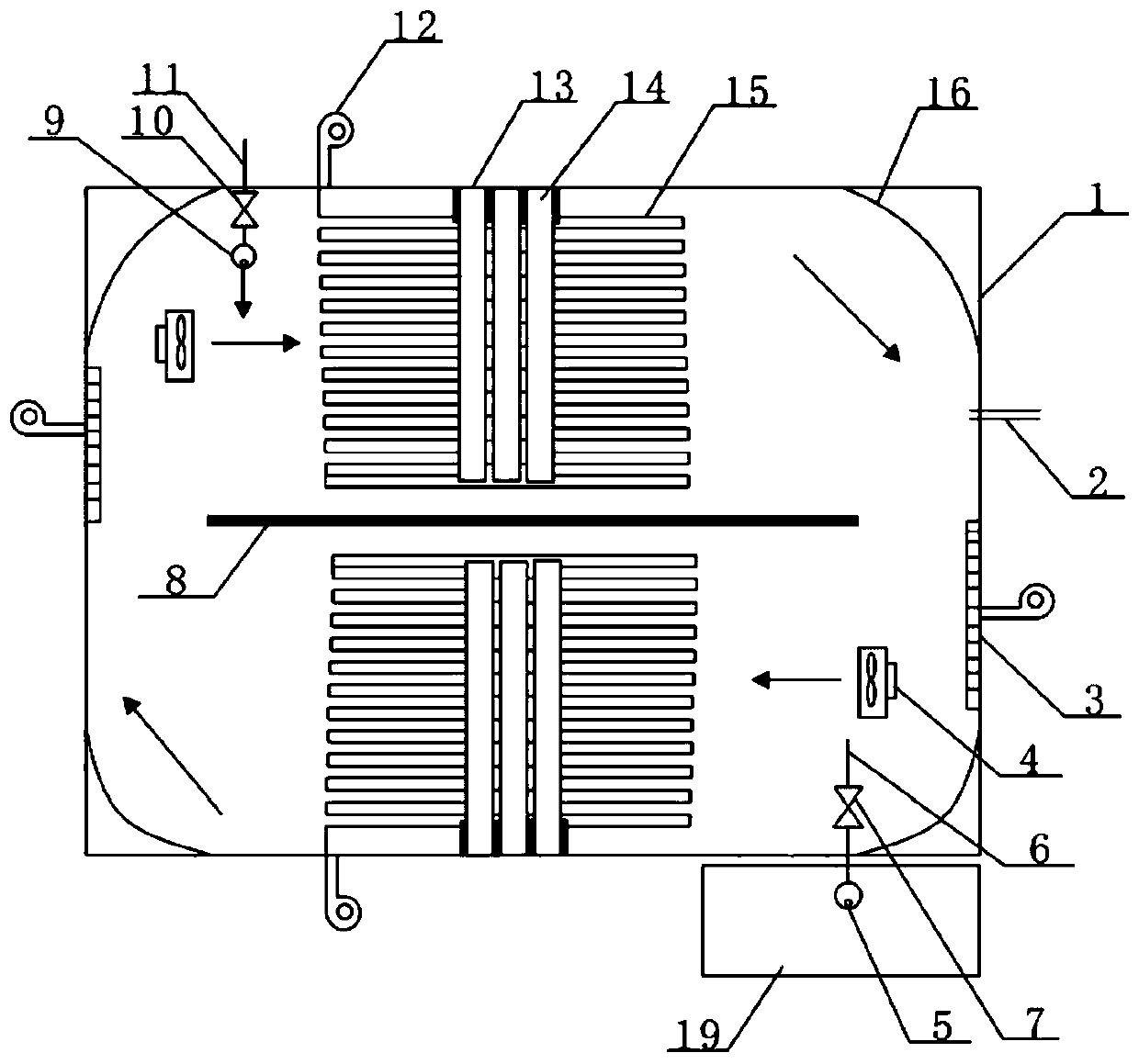 MBR three-layer automatic cleaning method