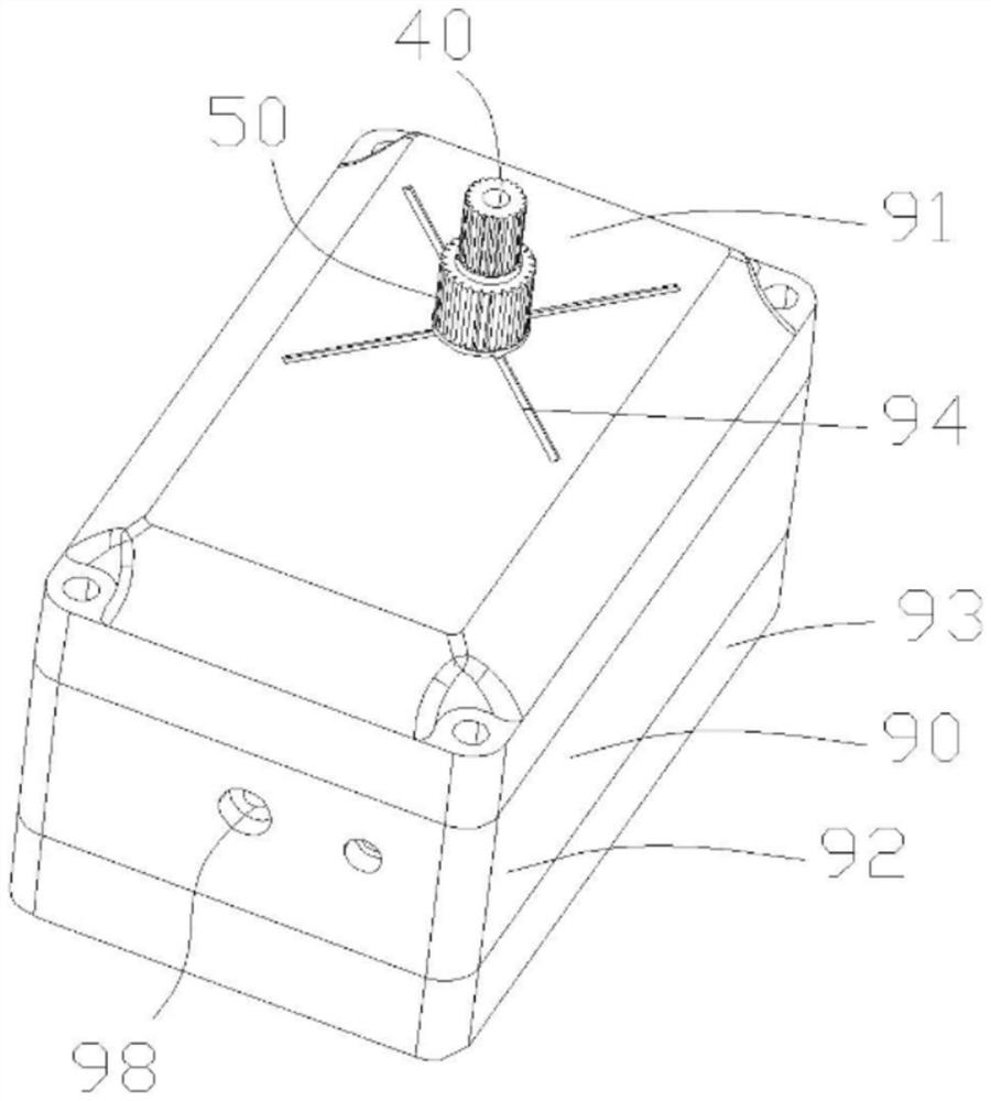 Coaxial multi-output steering engine and output method