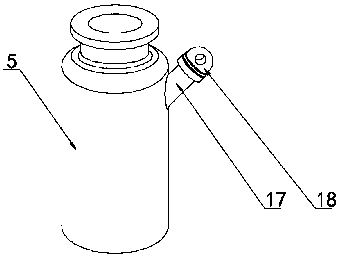 Clinical oxygen humidifying device for nursing of pneumology department