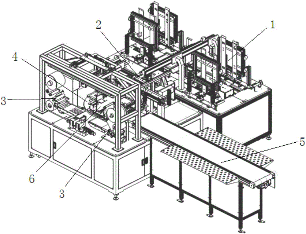 Automatic film sticking machine