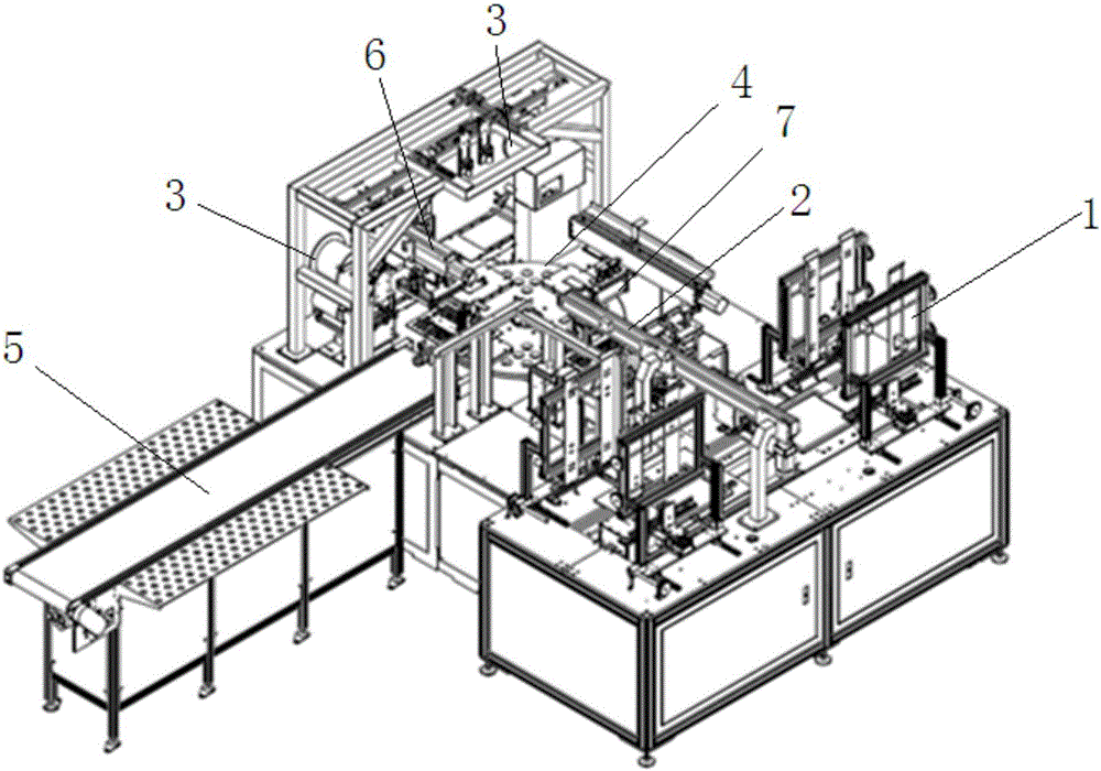 Automatic film sticking machine