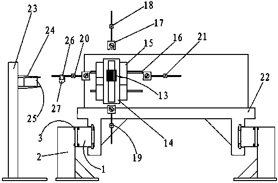 Overlong workpiece linearity detection device driven by composite micro-feeding axis