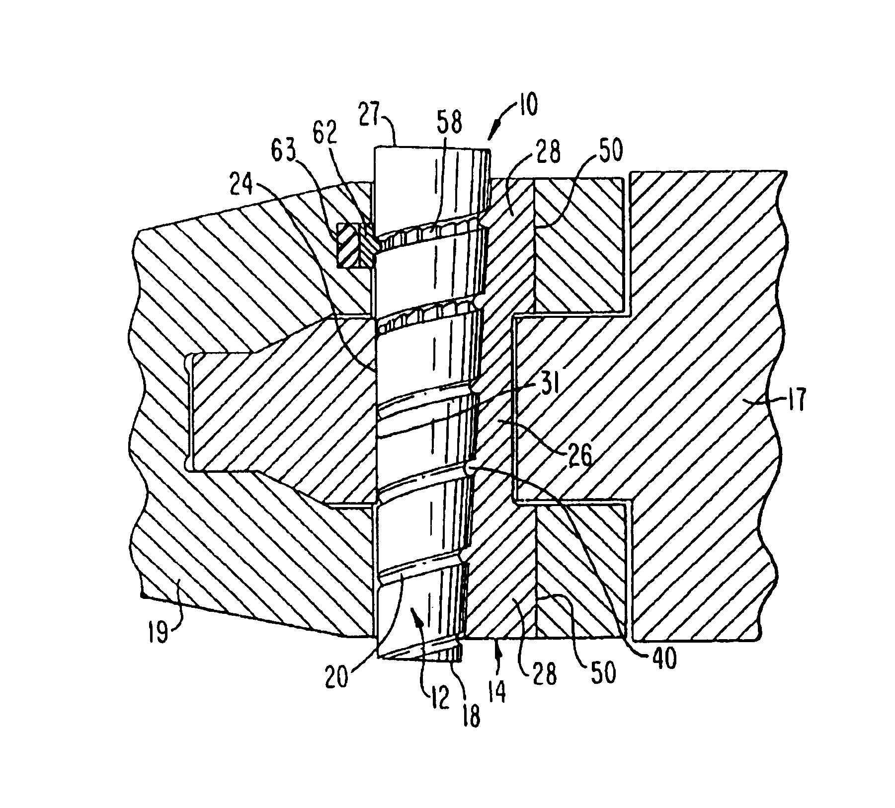 Releasable coupling assembly