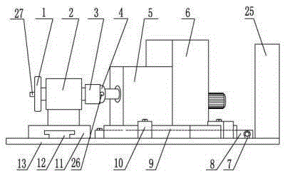 A horizontal machine tool for processing drill chuck jaw threads