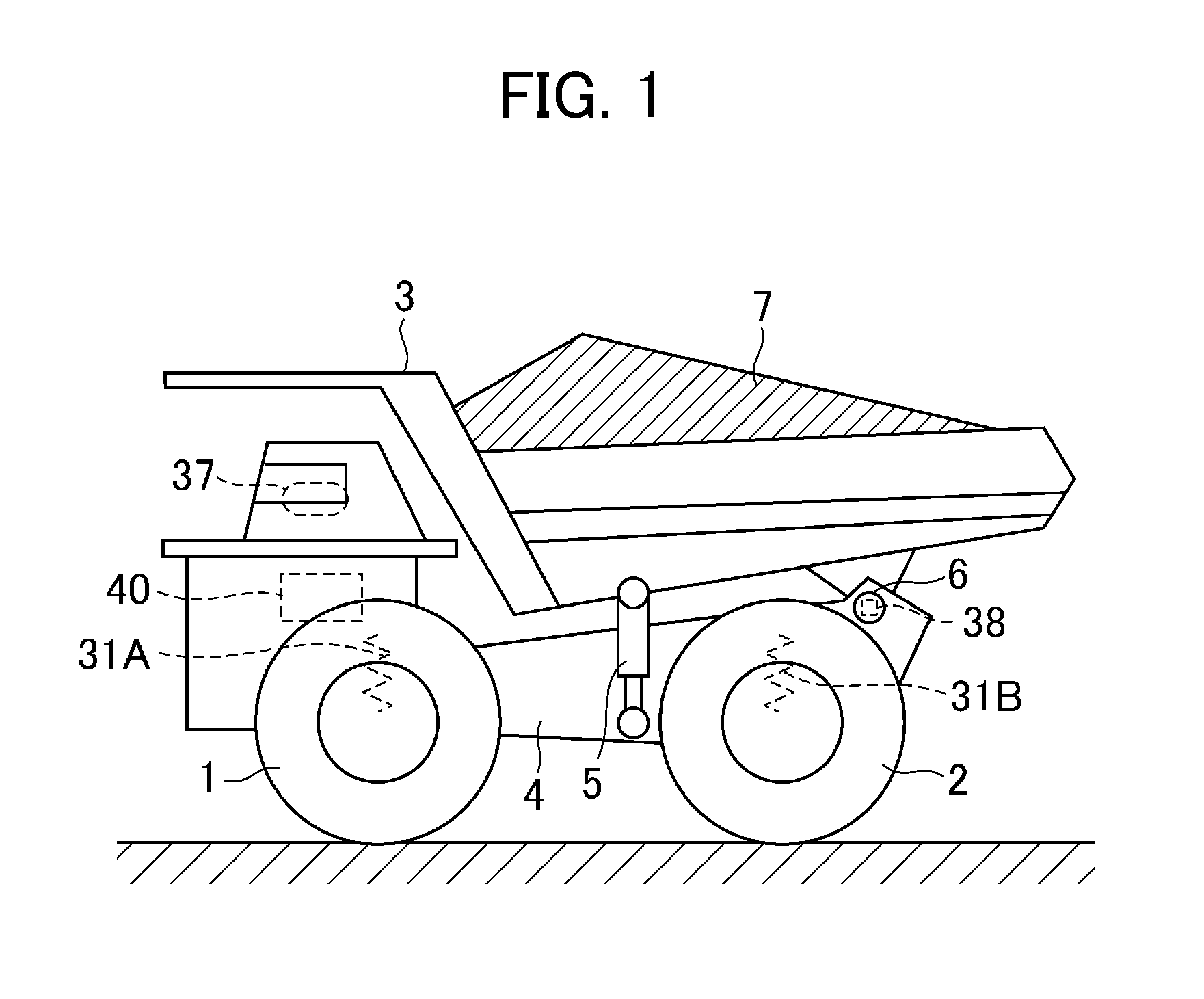 Dump vehicle overturn preventing device