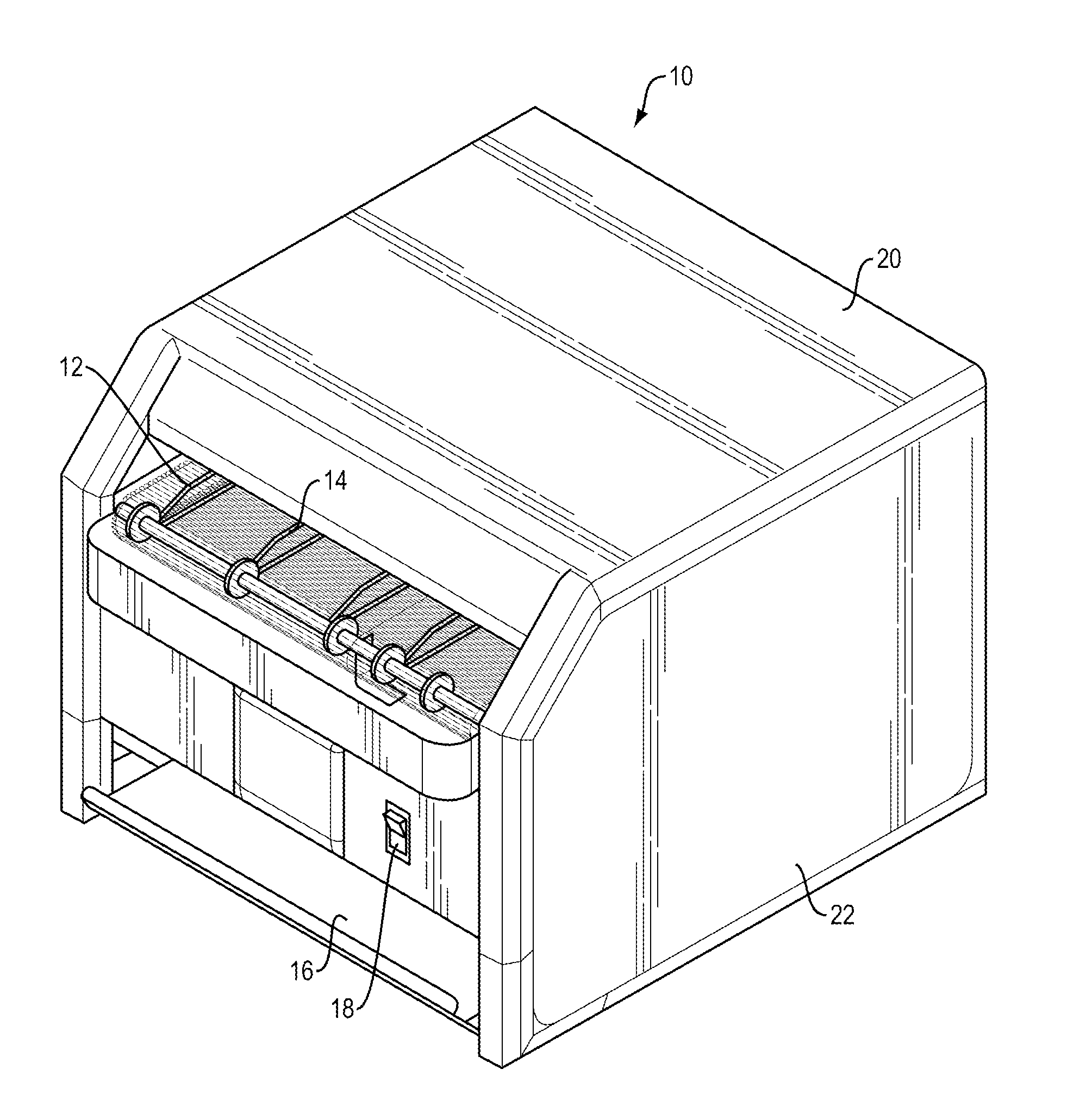 Quick heating quartz toaster