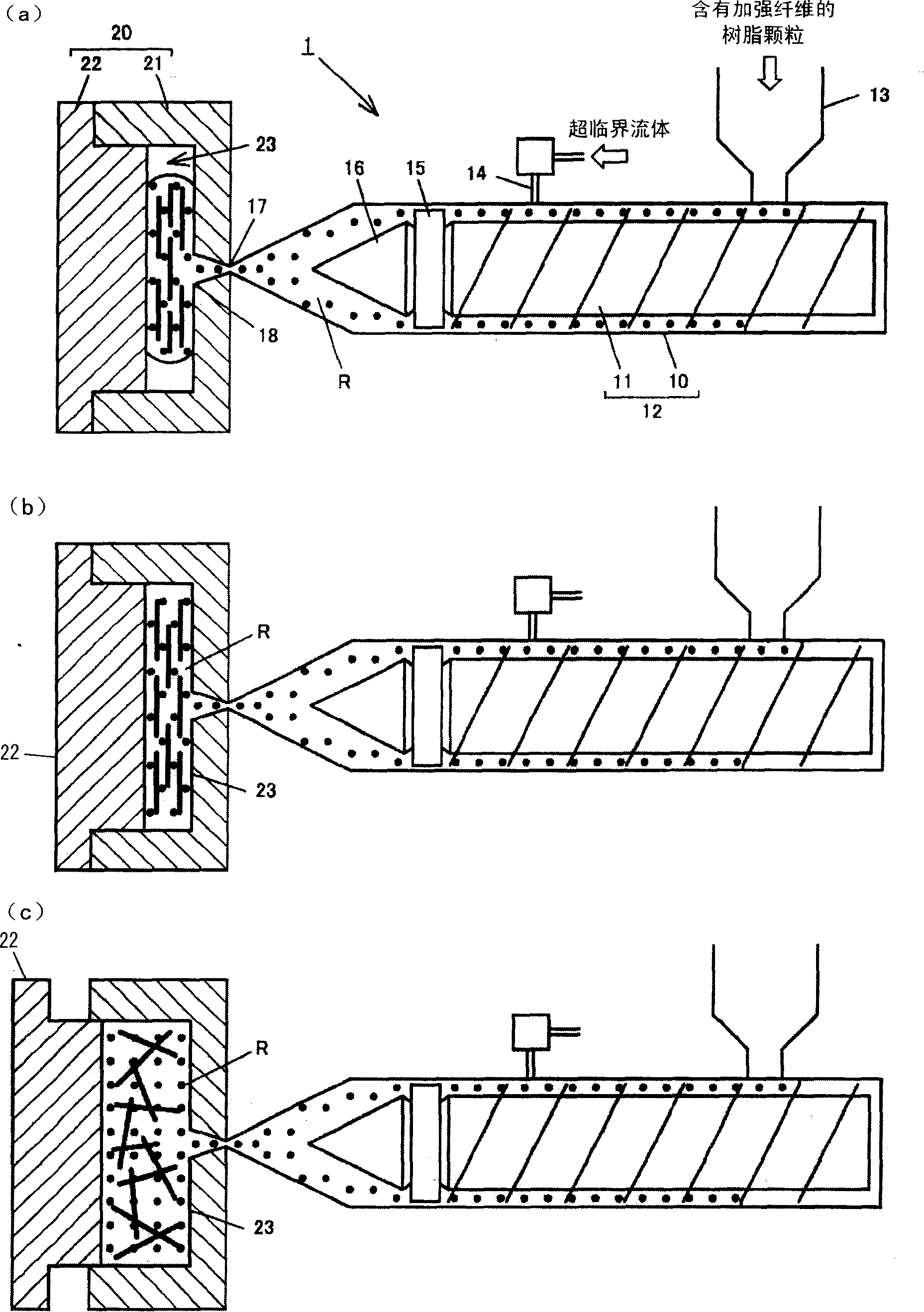 Molding method and apparatus for making resin molded article