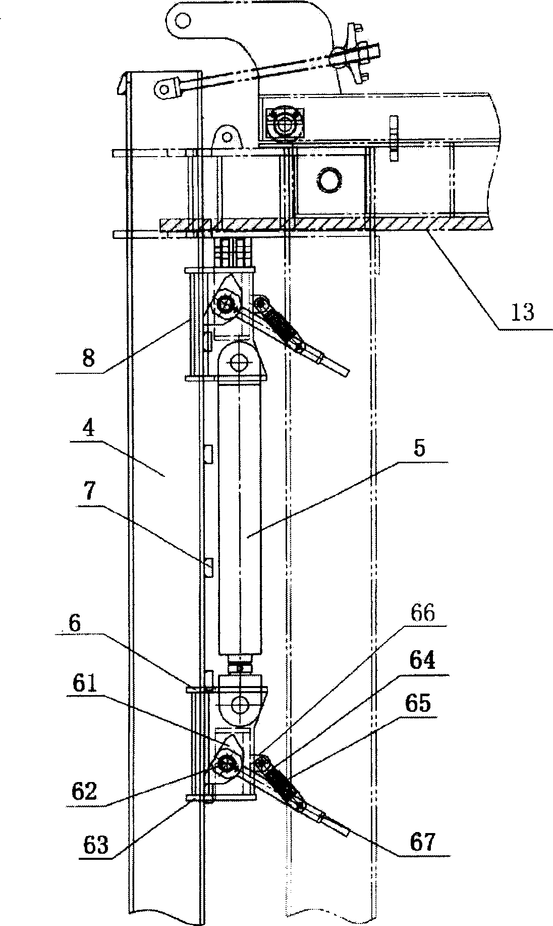 Automatic hydraulic climbing shuttering