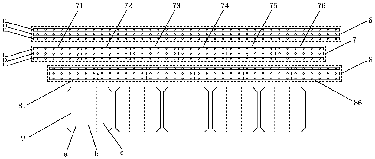 Colored solar battery sheet, preparation method, battery module and pecvd equipment