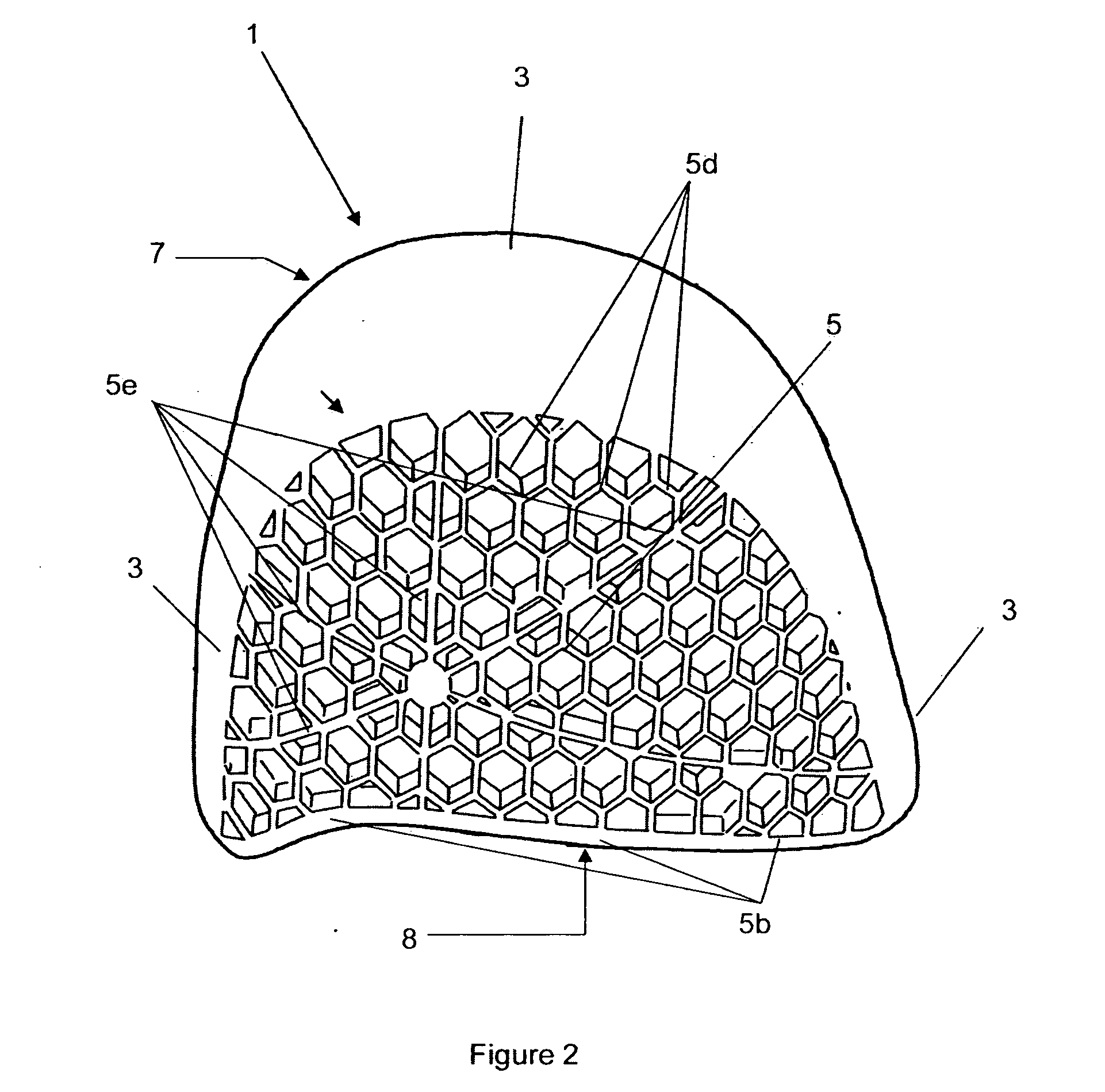 Toe protection cap and footgear comprising toe protection cap