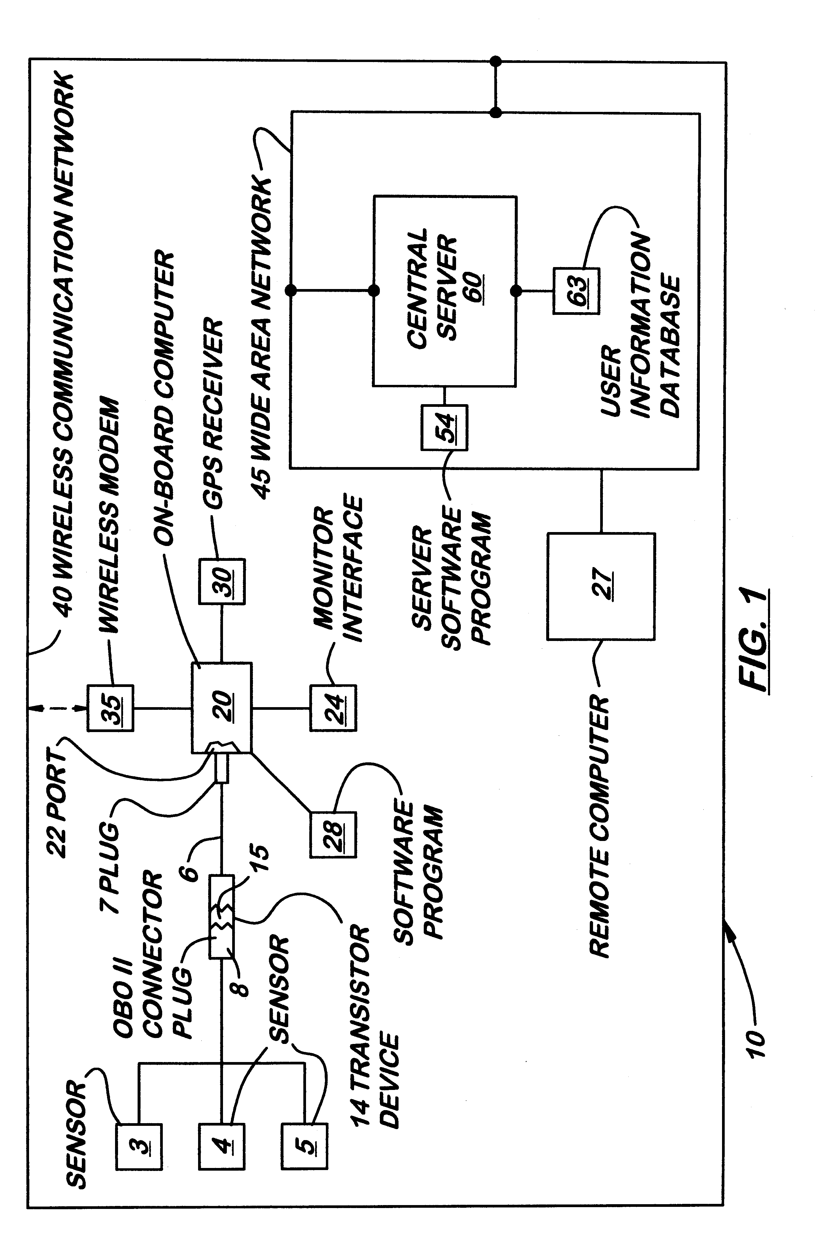 System for transmitting and displaying multiple, motor vehicle information