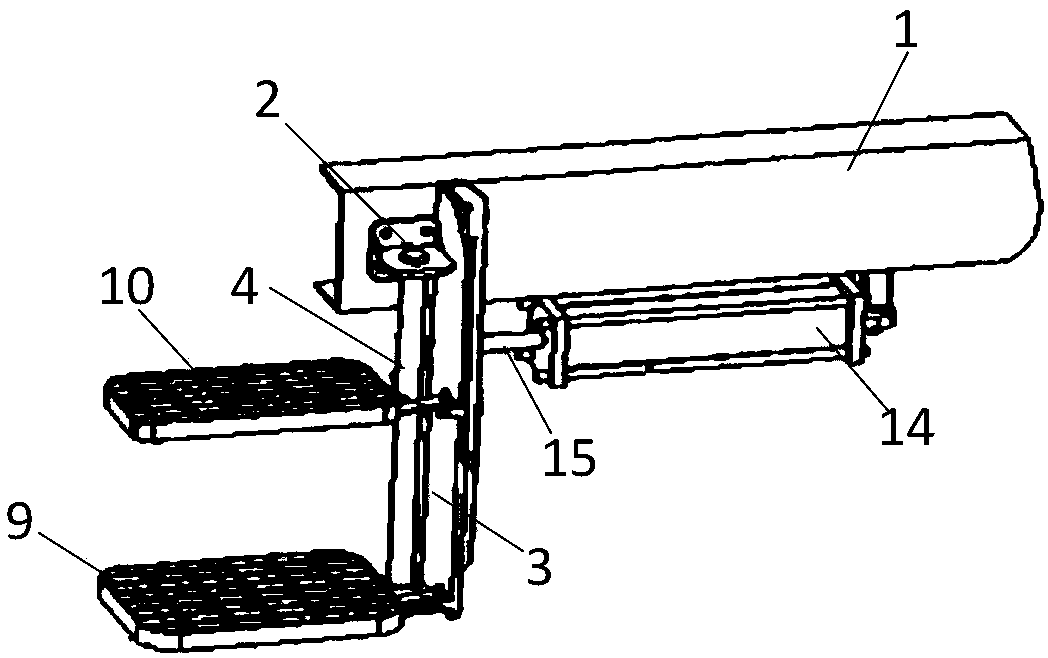 Getting-on footboard and control method thereof