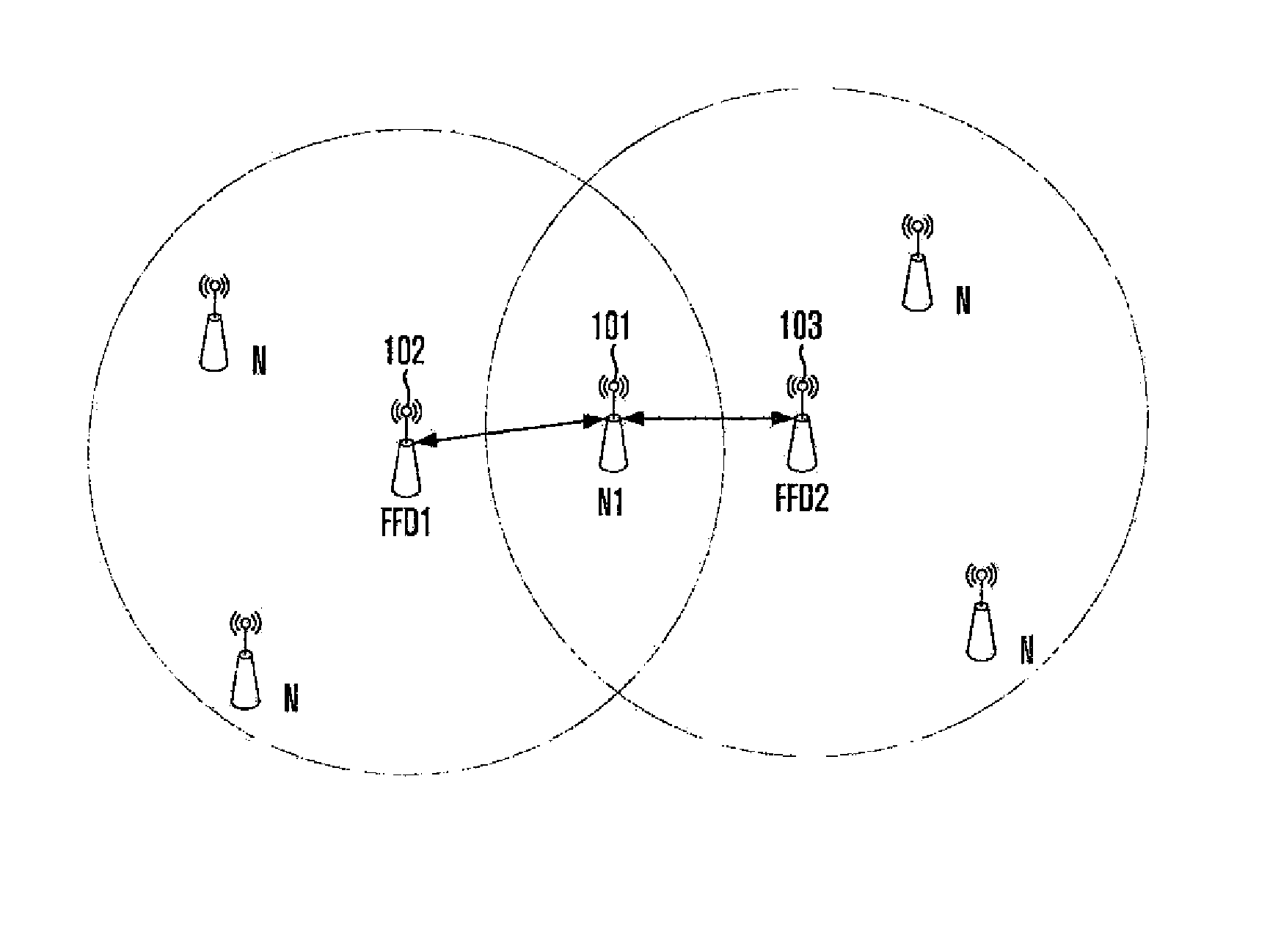 Method for avoiding and overcoming indirect collision in beacon-mode wireless sensor network