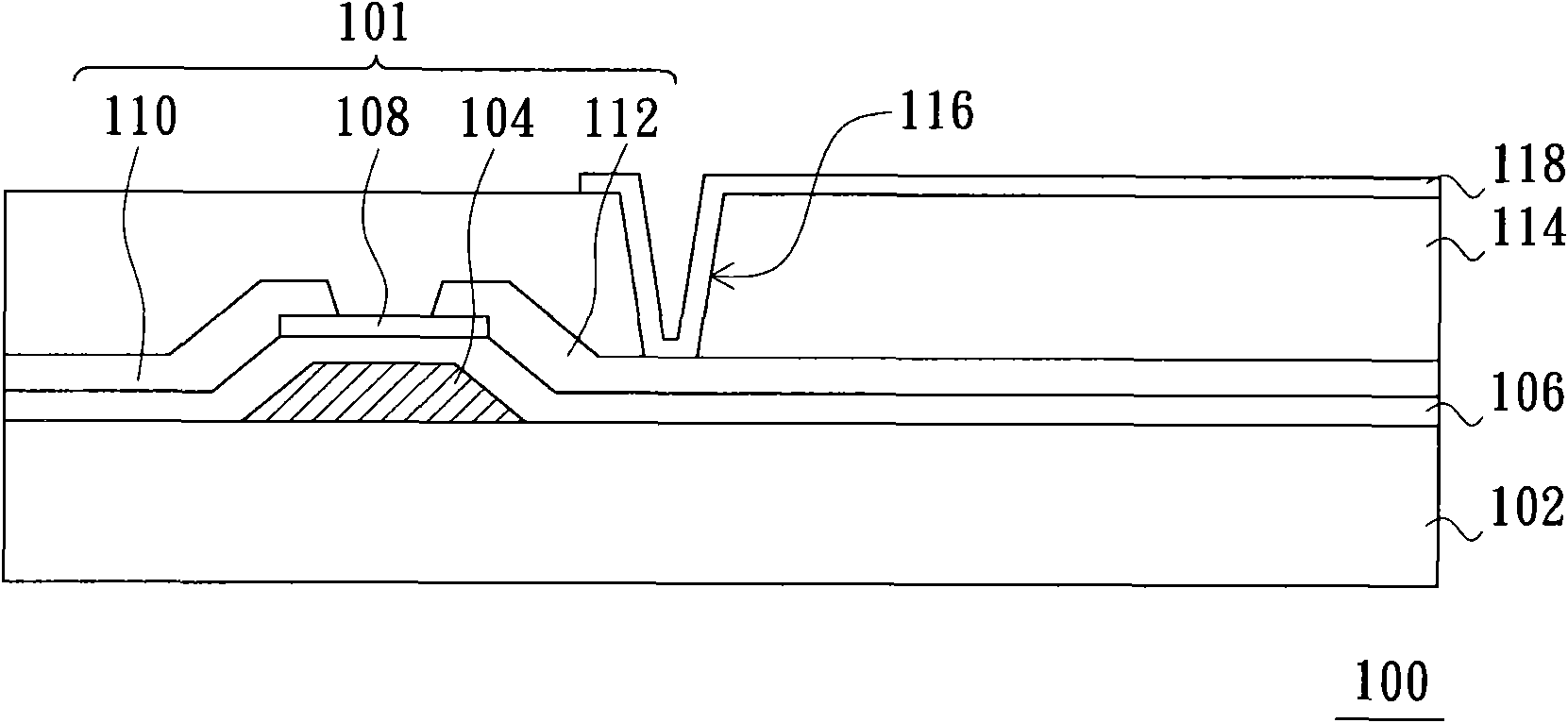 Display and thin film transistor array substrate and thin film transistors thereof