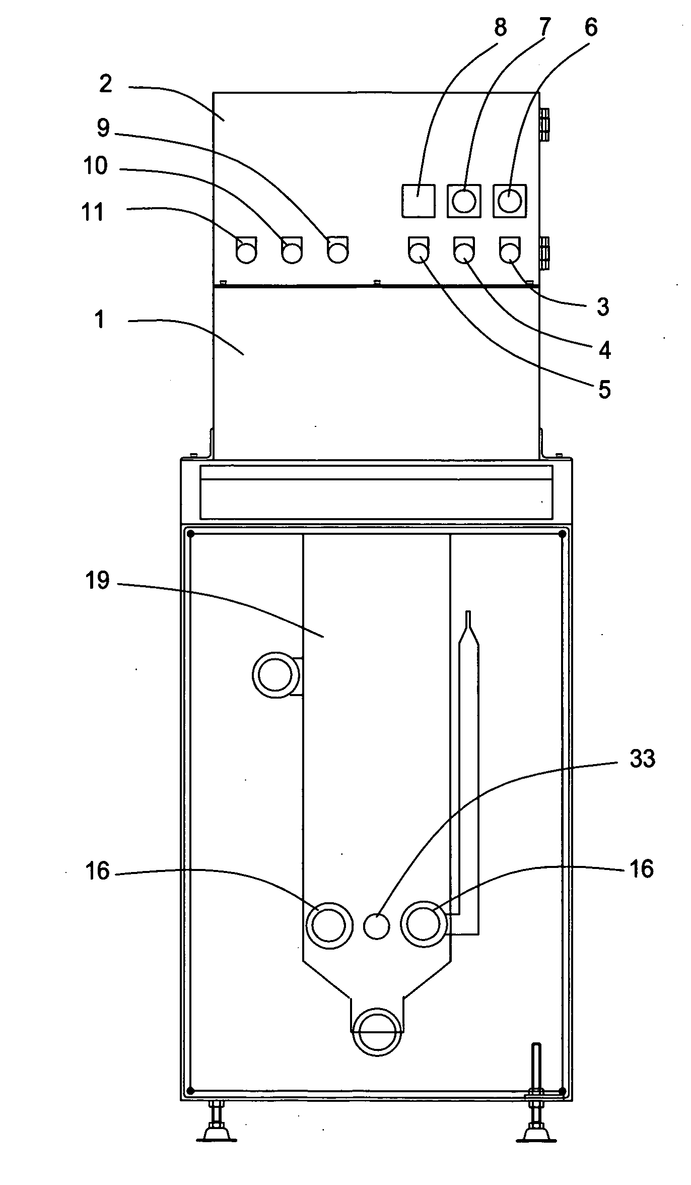 Apparatus for dissolving filth treatment bags formed by water soluble film