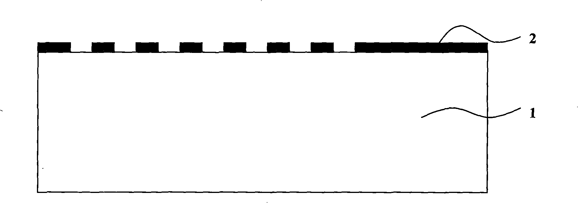 Method for preparing double side dielectric groove part SOI material