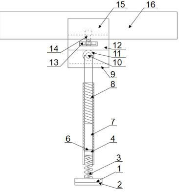 A pile foundation visual model test limit device and using method