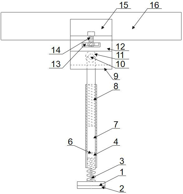 A pile foundation visual model test limit device and using method