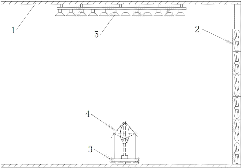 Full-size low-rise-building wind load simulation system applicable outdoors