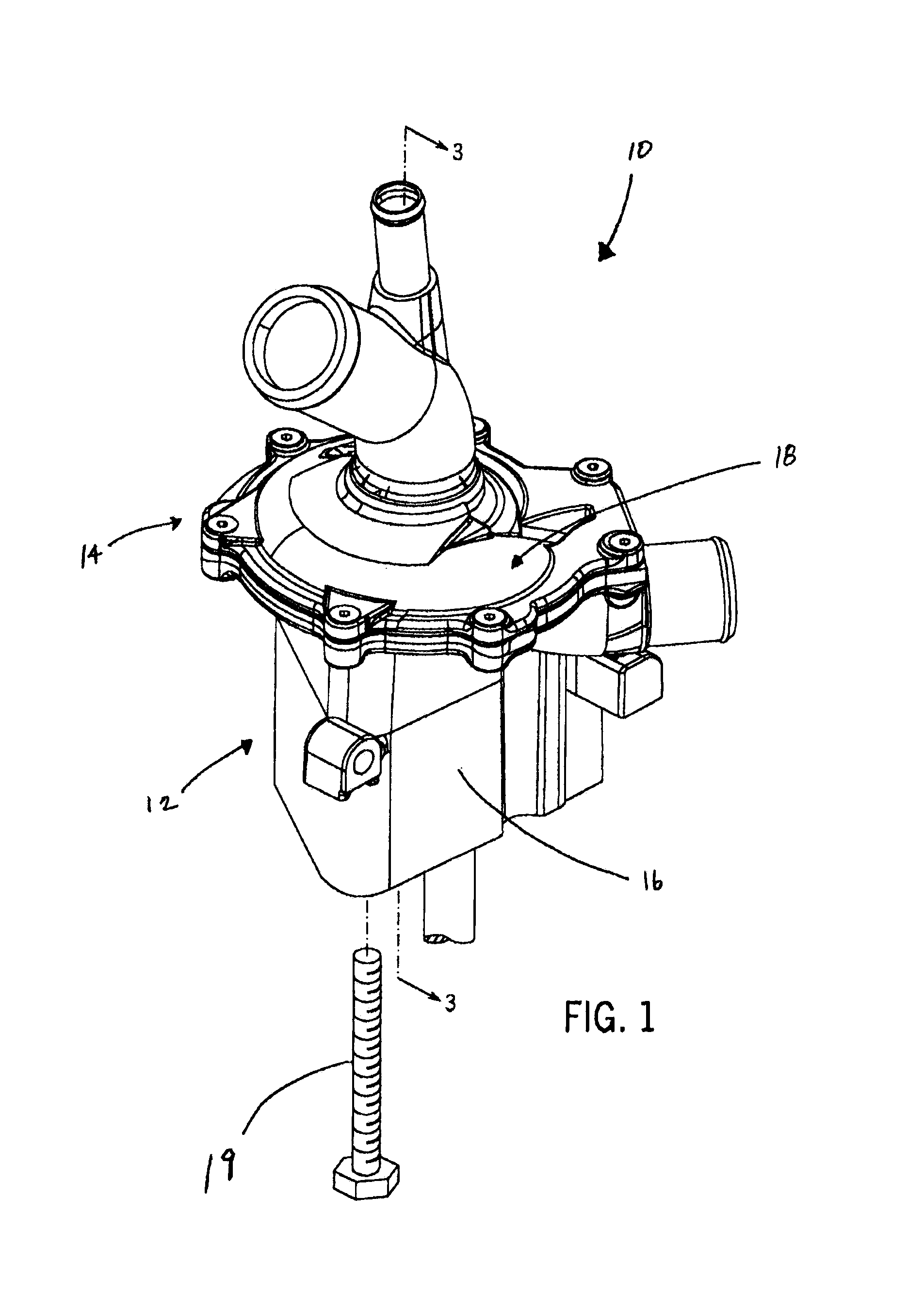 Power steering pump and water pump assembly