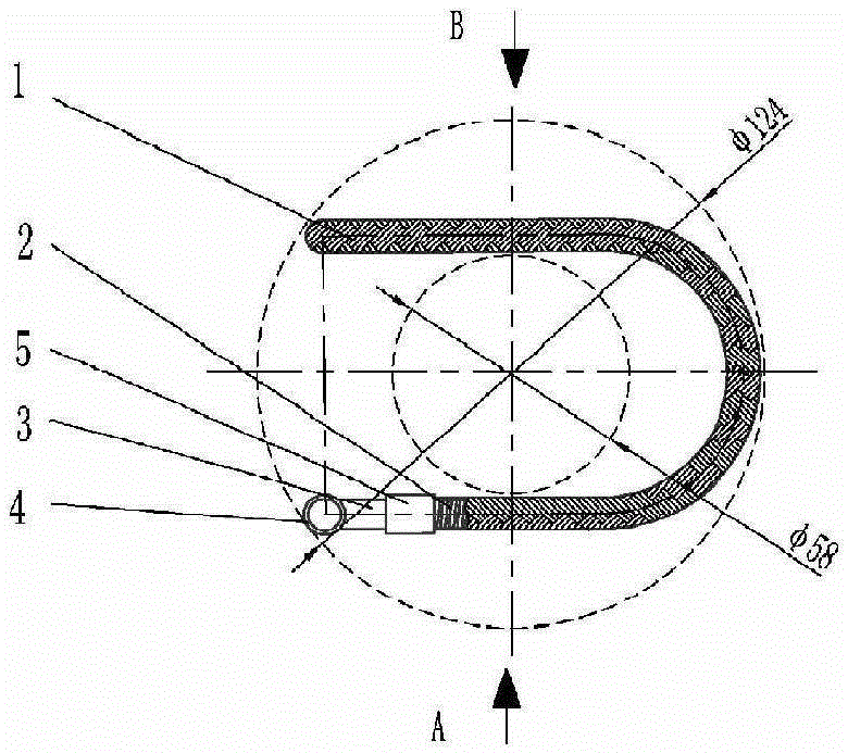 Control rod drive wire displacement compensation device, forming mold and forming method of control rod drive wire displacement compensation device