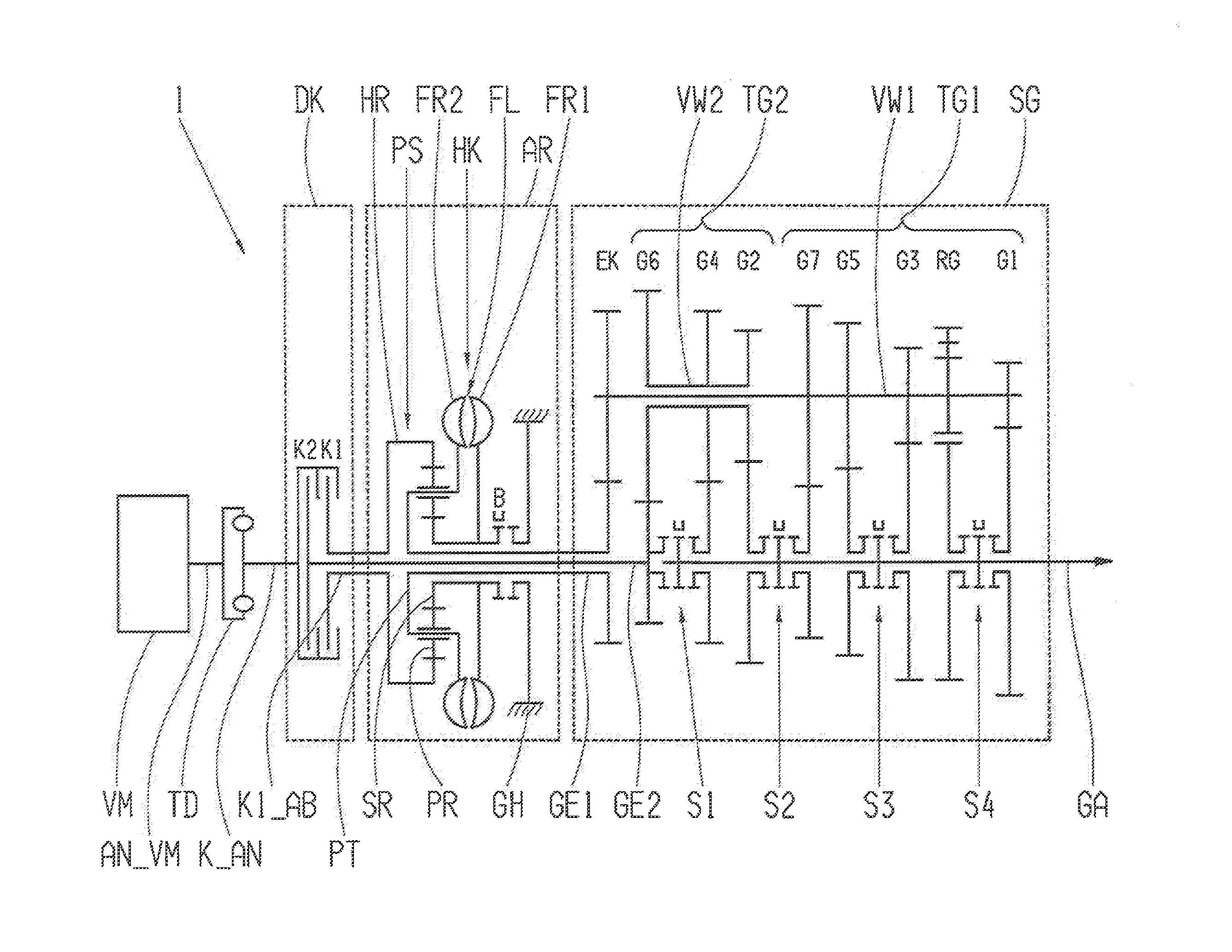 Drive unit for a vehicle, and operating method therefor