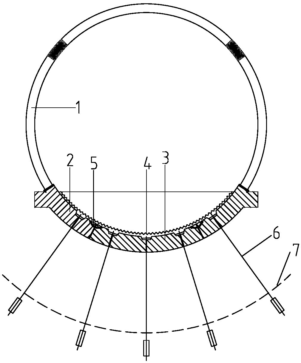 Soft rock chamber floor heave treatment supporting structure and method based on prefabricated assembly type bottom arc plates