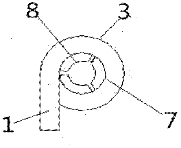 Spiral flow whirlwind gas separator