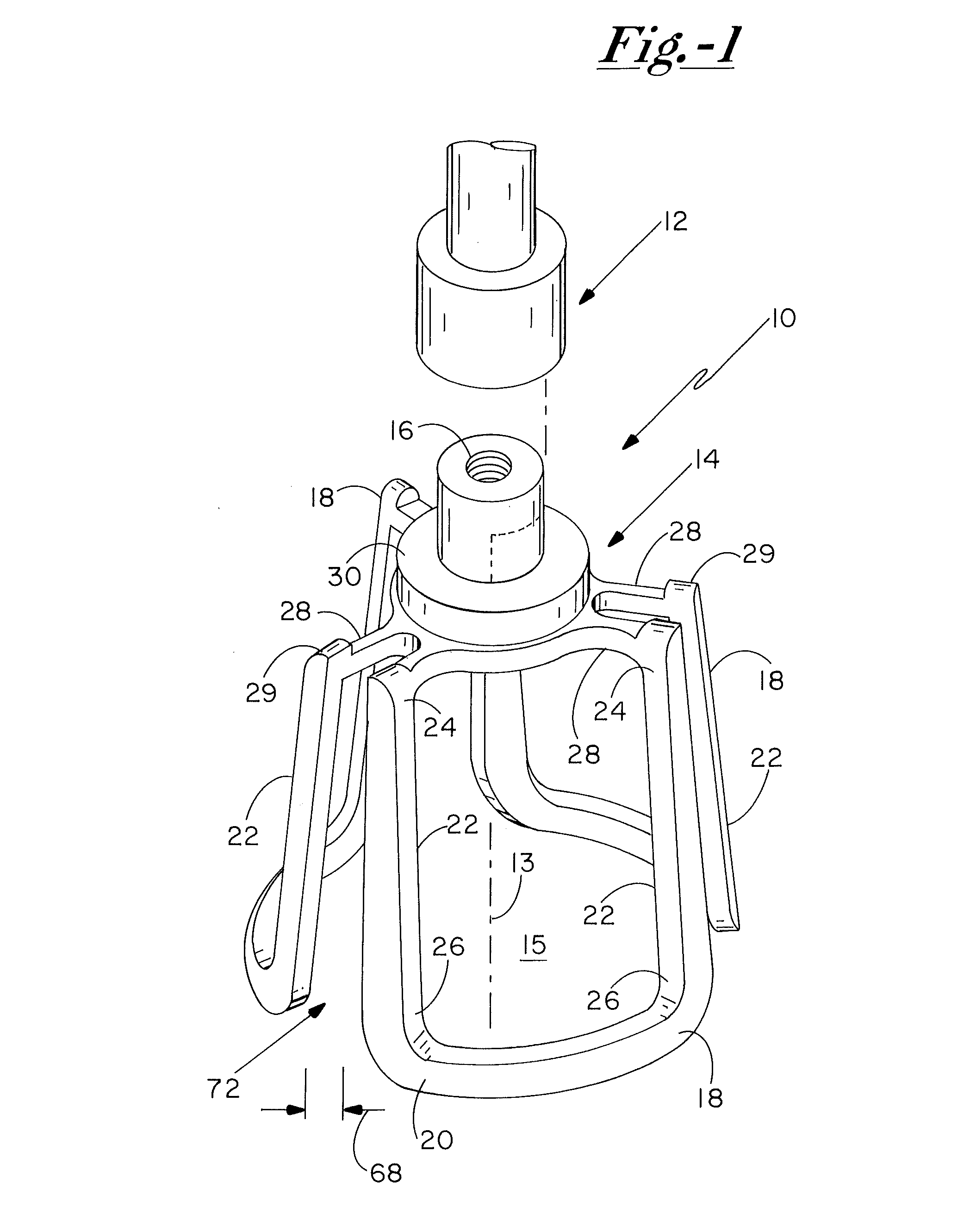 Tool for implantation of replacement heart valve