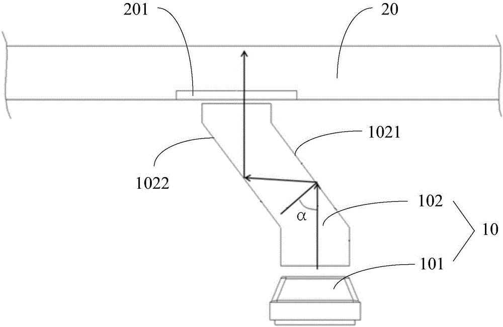 Light supplementary component and electronic equipment