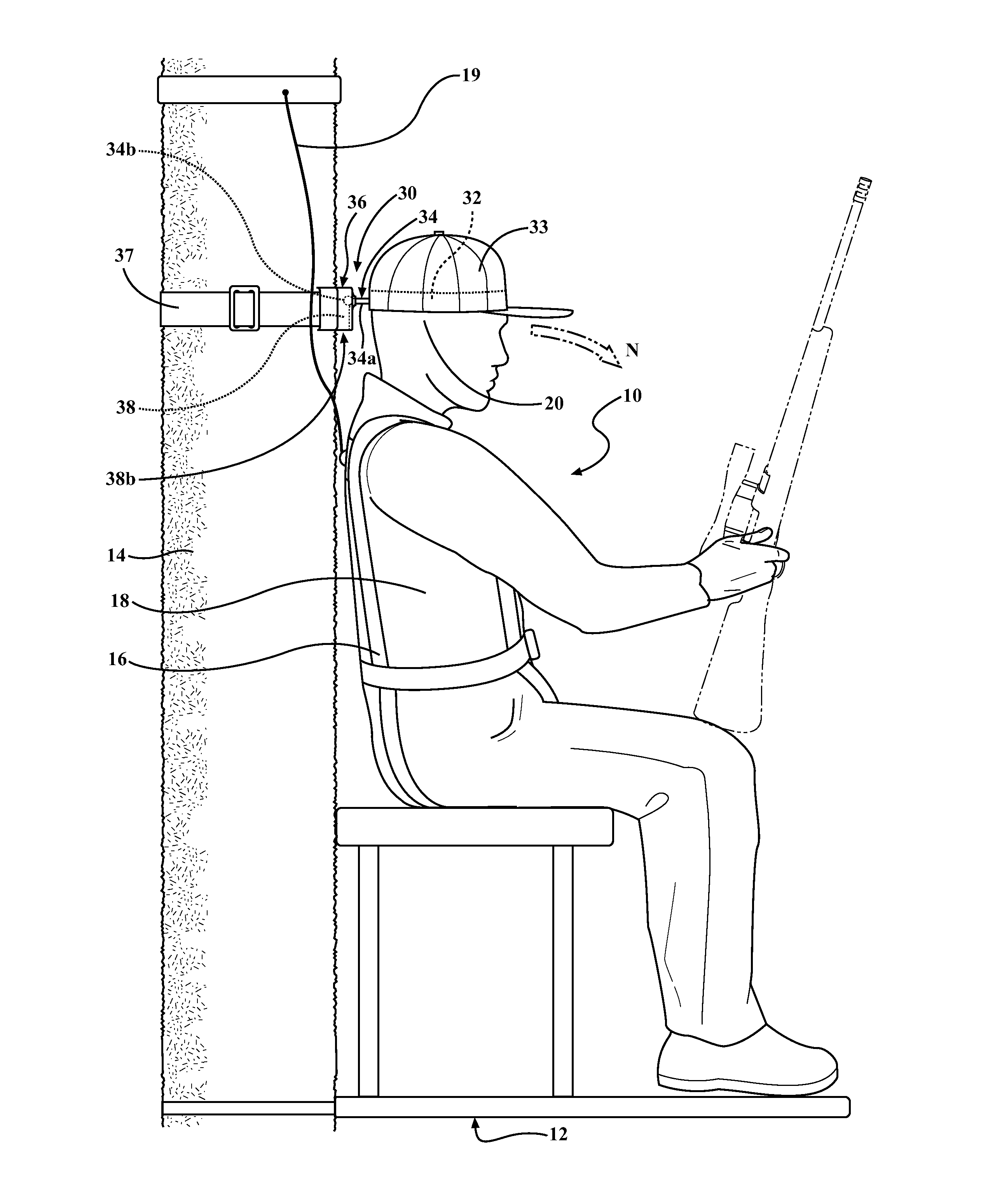 Head harness for tree-stand users