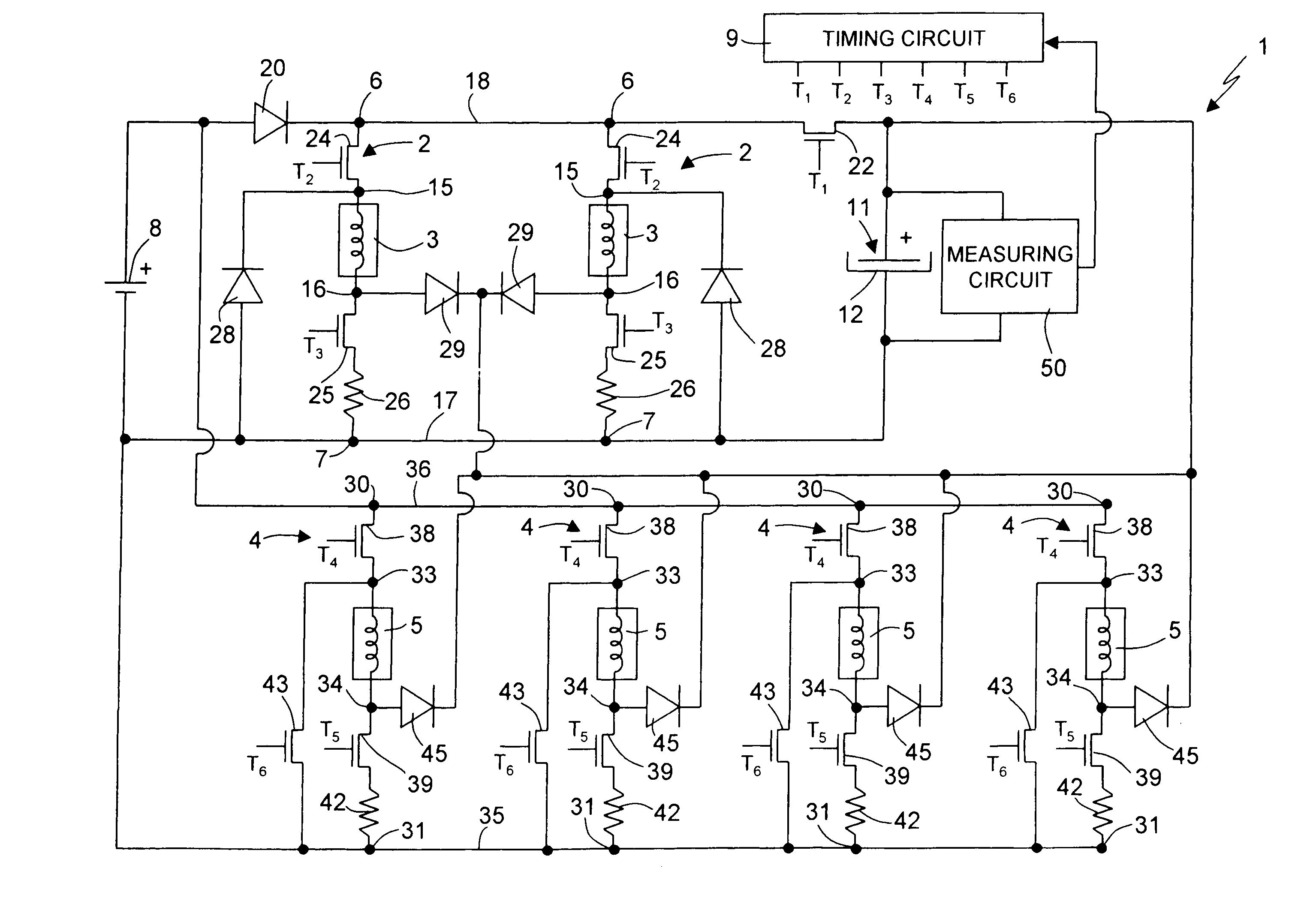 Single device for controlling fuel electro-injectors and electrovalves in an internal-combustion engine, and method of operating the same